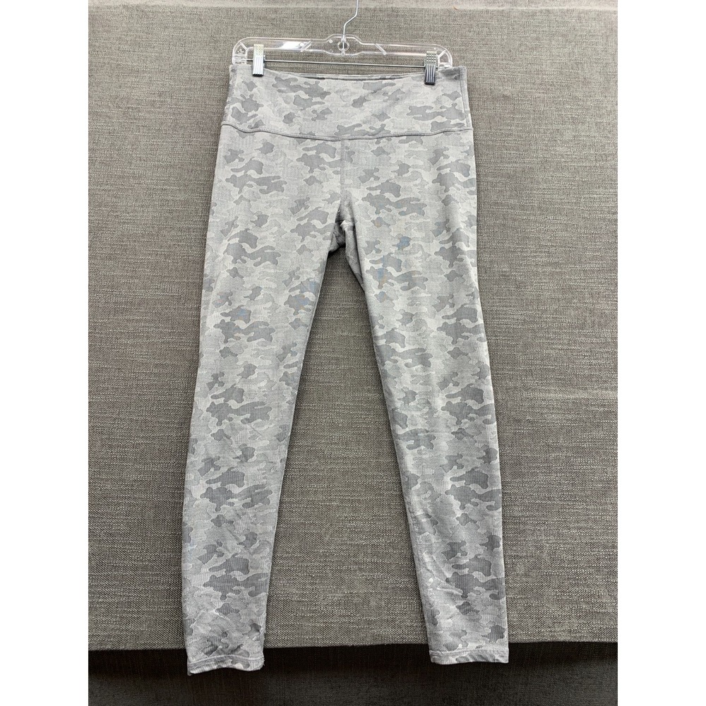 Kyodan Leggings Womens Large Gray Camo High Waisted Gym Yoga Workout Athleisure